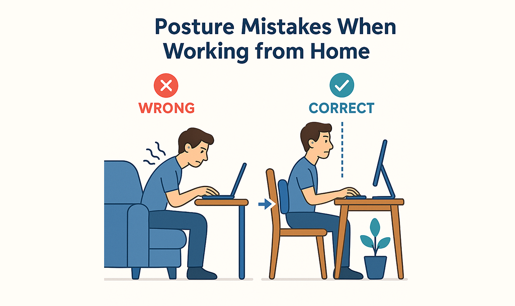 Posture Mistakes You're Probably Making Working from Home (And How to Fix Them)